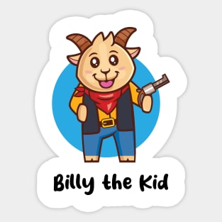 Billy the Kid (on light colors) Sticker